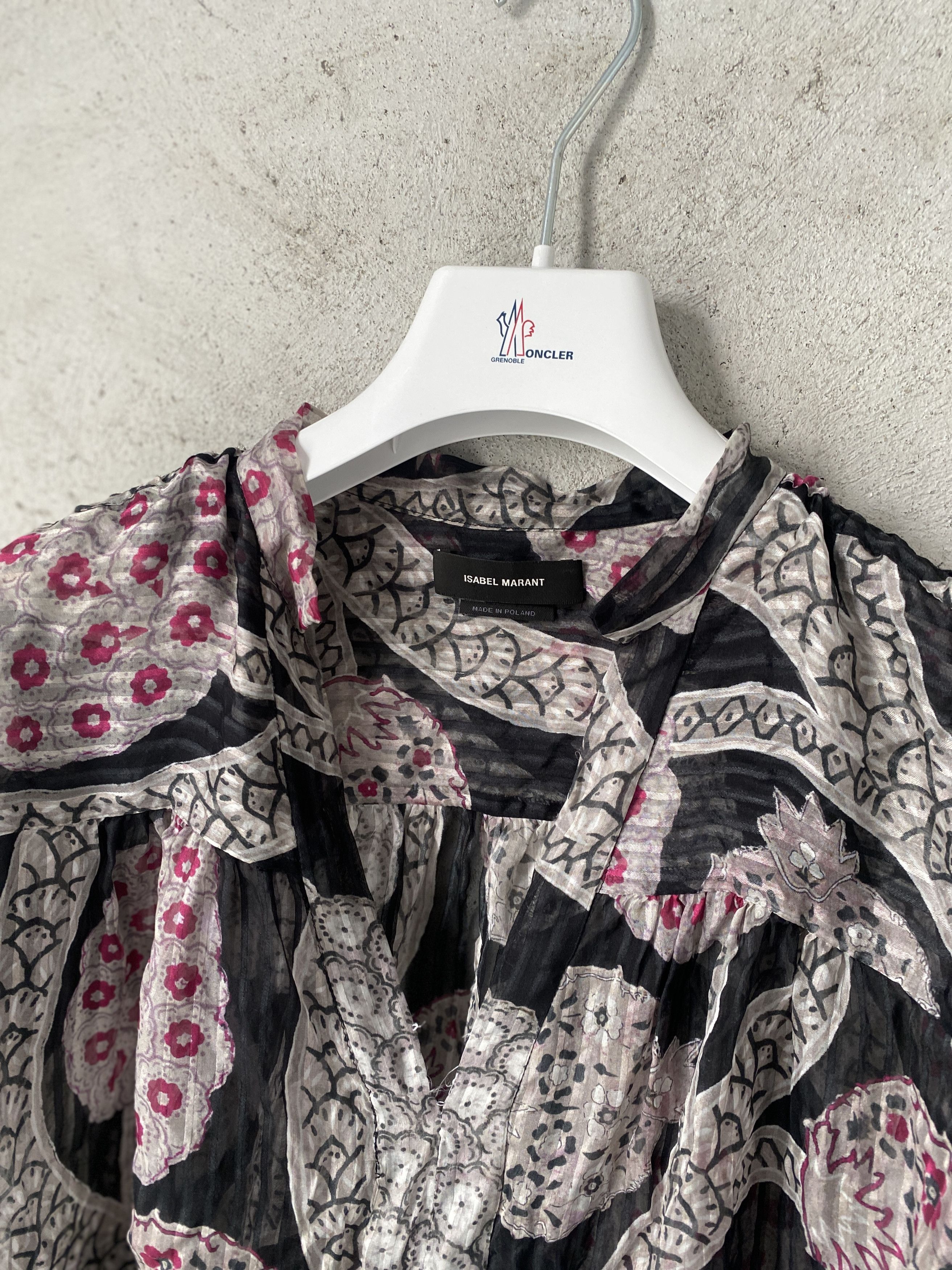 Isabel Marant Isabel Marant printed silk blouse t-shirt sheer Size XS / US 0-2 / IT 36-38 - 2 Thumbnail