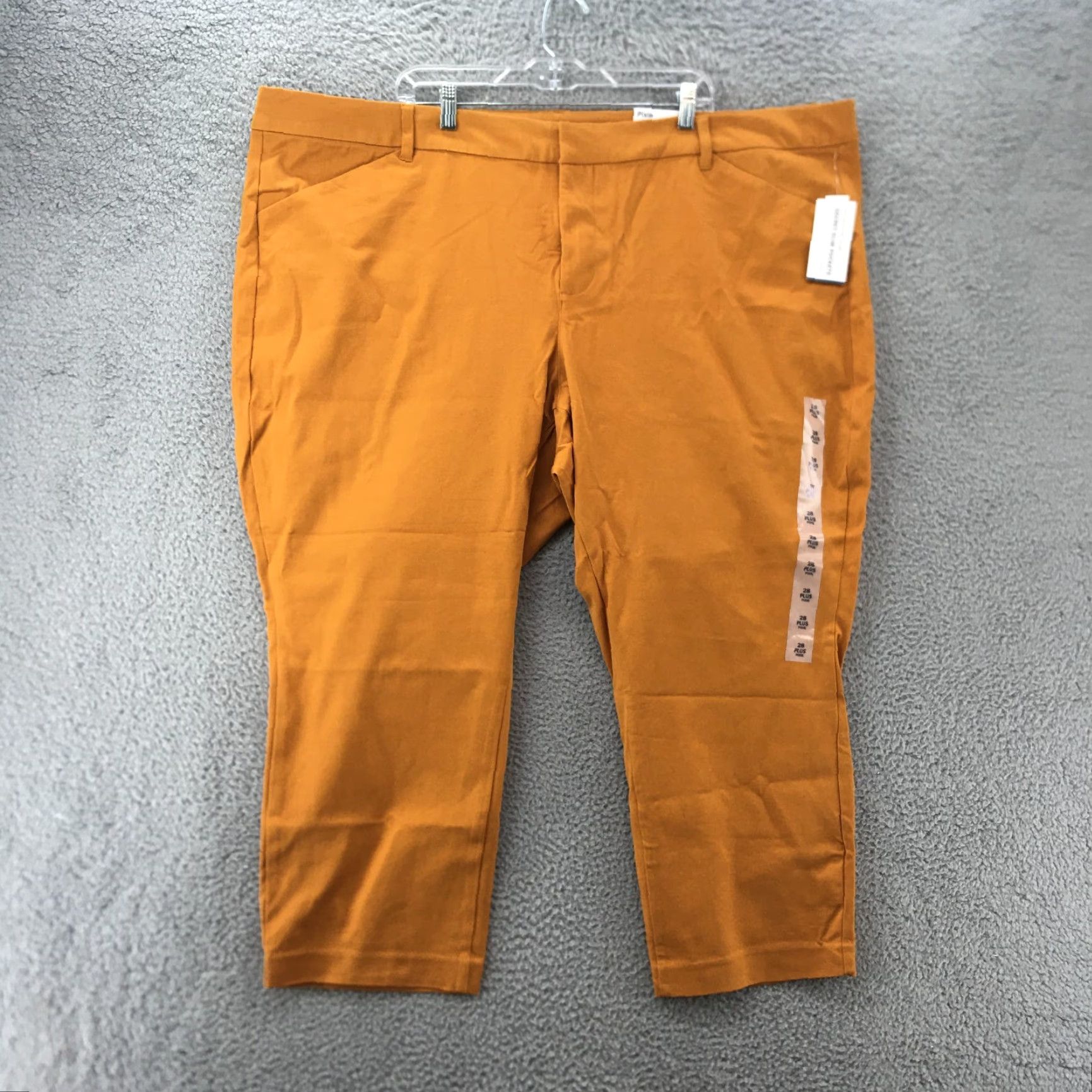 Old Navy Old Navy Pixie Cropped Ankle Pants Womens 28 Plus Mustard Yellow Zip Fly NEW Size 28" / US 6 / IT 42 - 2 Thumbnail