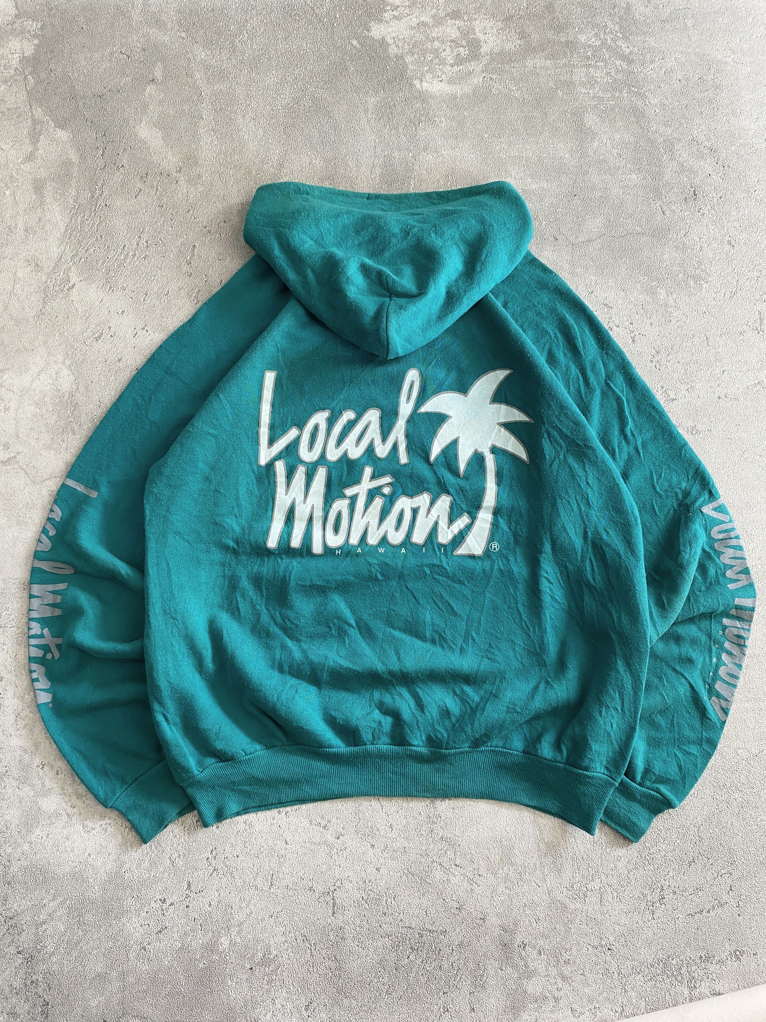 Hanes Vintage 90s Local Motion Hawaii Quad Hit Hoodie Tag Hanes Size US L / EU 52-54 / 3 - 2 Thumbnail