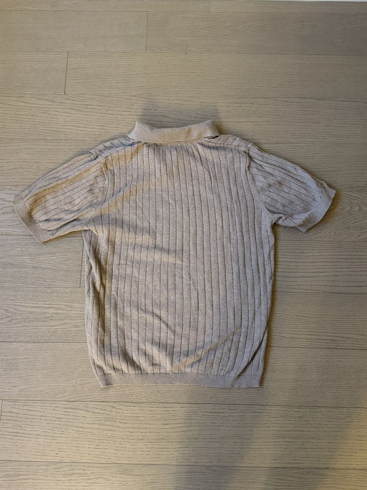A Day's March Tan Wool Sweater Polo Size US M / EU 48-50 / 2 - 2 Thumbnail