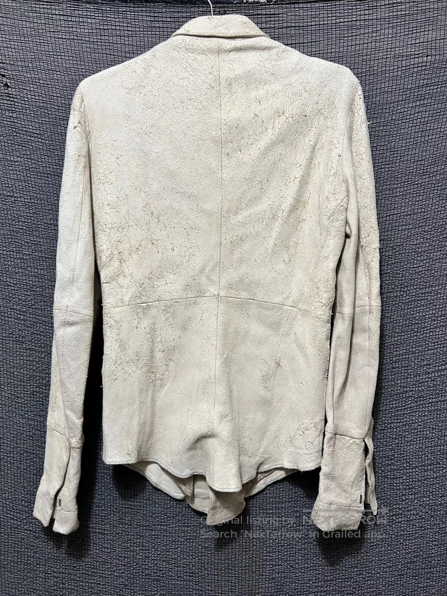 Julius Julius_7 Distressed Leather Jacket. Size US S / EU 44-46 / 1 - 2 Thumbnail