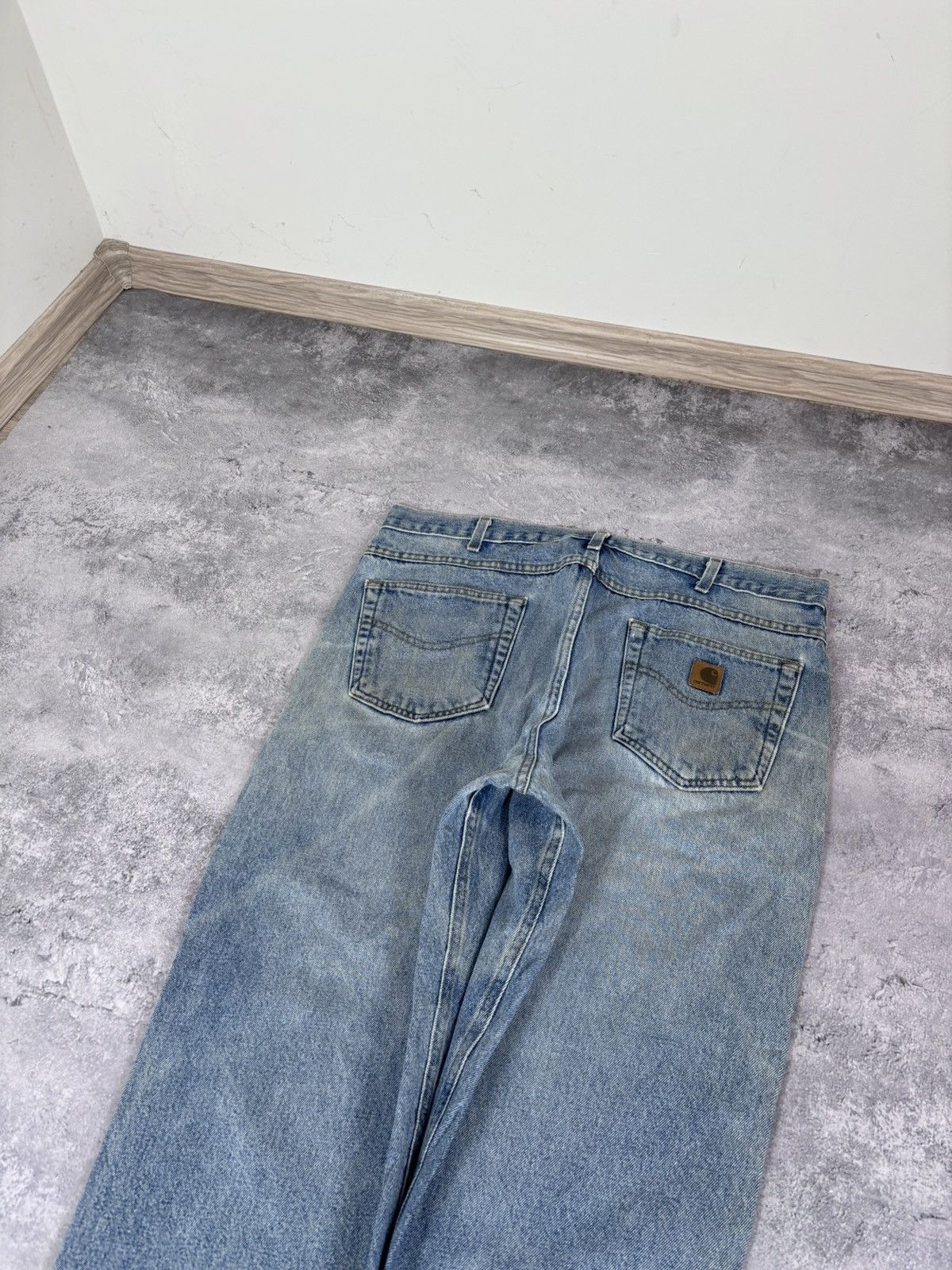 Carhartt Vintage Carhartt Men’s Denim Jeans Faded Light Blue Workwear Size US 38 / EU 54 - 4 Thumbnail
