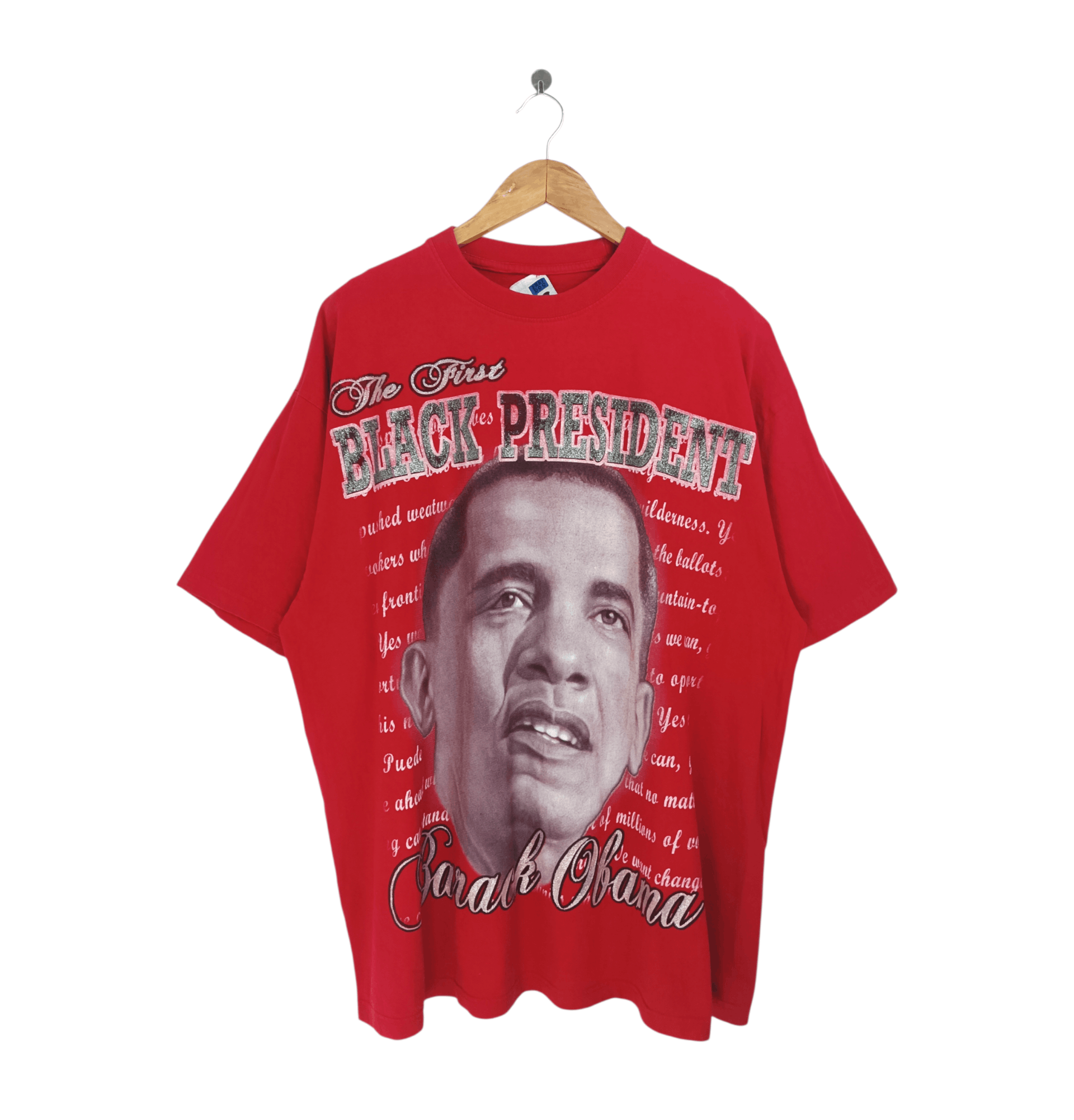 Vintage VINTAGE 2008 THE FIRST BLACK PRESIDENT OBAMA VERY RARE PIECE Size US XXL / EU 58 / 5 - 1 Thumbnail