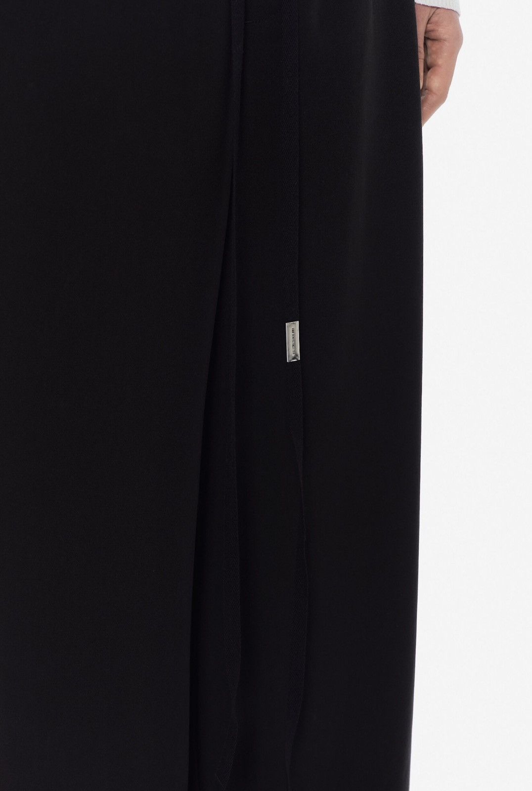Ann Demeulemeester Ann Demeulemeester Black Wide Leg Lyocell Pants Size US 36 / EU 52 - 3 Thumbnail