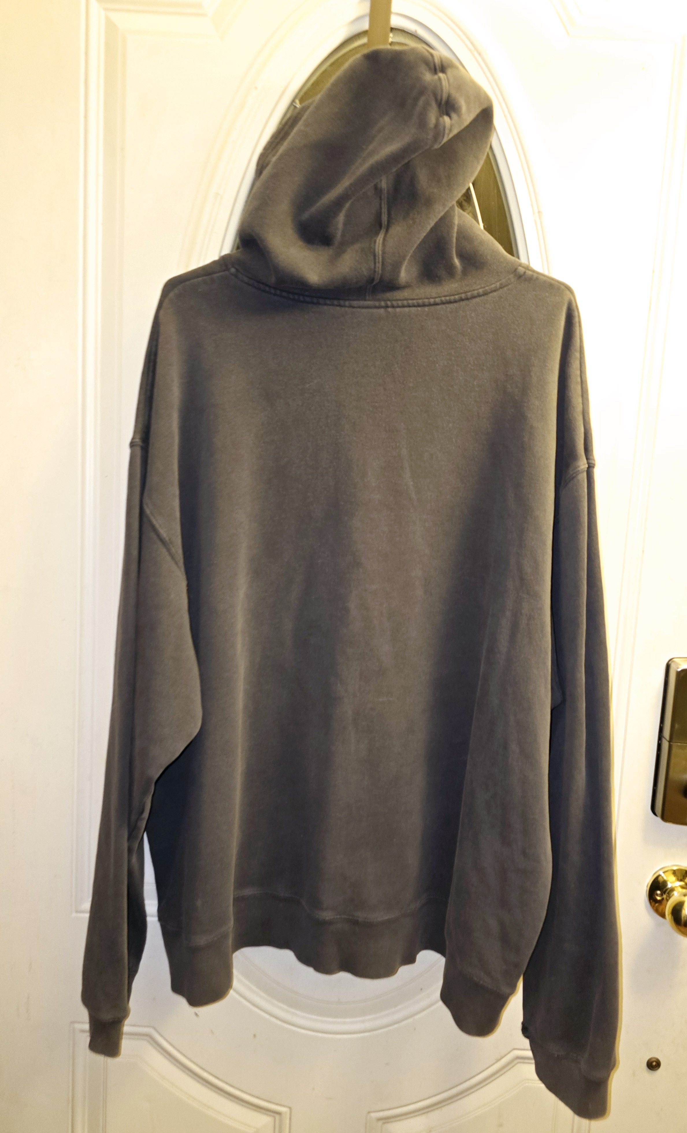Old Navy × Vintage Vintage Distressed Faded Black Spell Out Hoodie Size US XXL / EU 58 / 5 - 5 Thumbnail