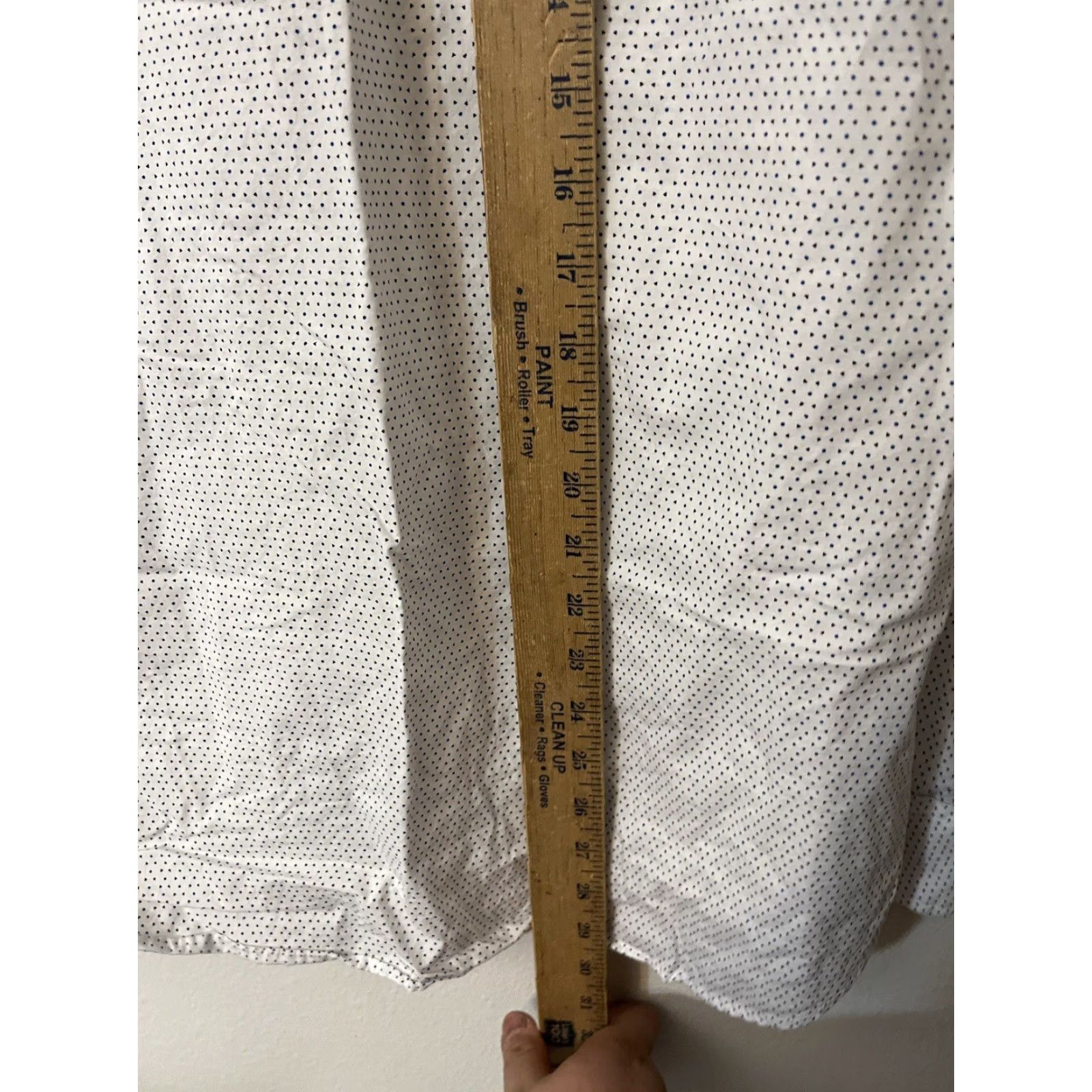 Banana Republic Banana Republic Vintage Stretch Polka Dot Button-Up Shirt Size M White Long Sleeve Classic Mens Size US M / EU 48-50 / 2 - 4 Thumbnail