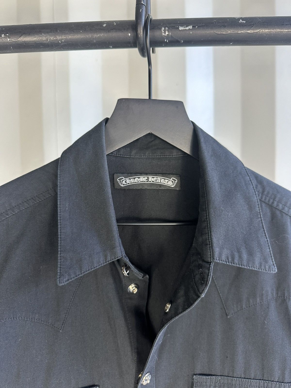 Chrome Hearts Oversize Cross Patch Button Shirt Size US M / EU 48-50 / 2 - 3 Thumbnail
