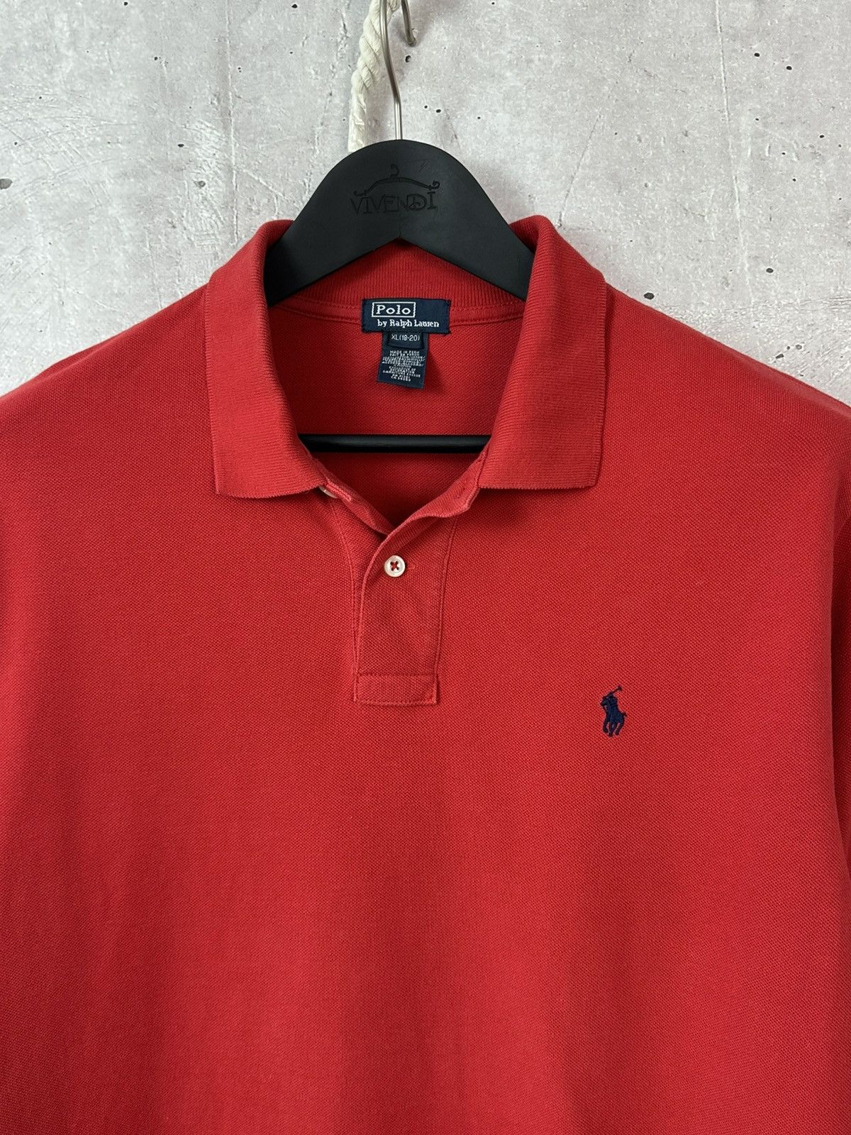 Ralph Lauren Vintage Ralph Lauren Red Long Sleeve Polo Size US M / EU 48-50 / 2 - 3 Thumbnail