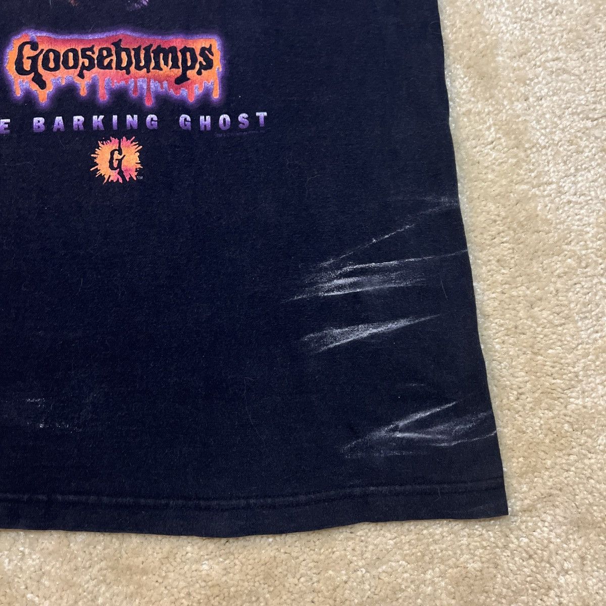 Vintage Vintage 90s Goosebumps The Barking Ghost Graphic T-Shirt Size US L / EU 52-54 / 3 - 5 Thumbnail