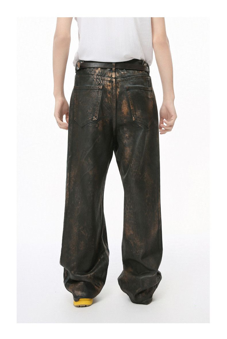 Jean Tiger Baggy Waxed Denim Jeans Size US 30 / EU 46 - 3 Thumbnail