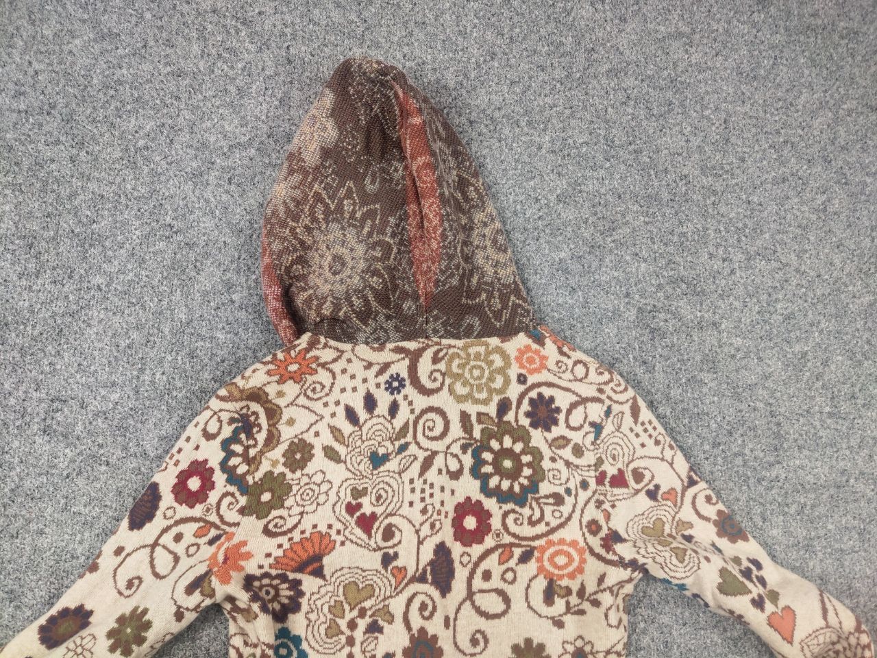 Vintage Ivko Embroidere Wool Cardigan Floral Boho Button Knit Hoodie Size L / US 10 / IT 46 - 14 Thumbnail