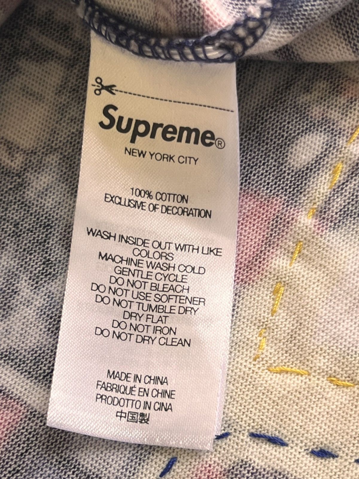 Supreme Supreme Skyline Paillettes Long Sleeve Top Day Multi t-shirt Size US M / EU 48-50 / 2 - 23 Thumbnail