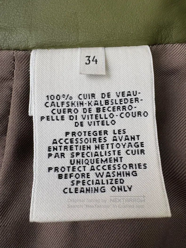 Hermes Hermes Beige green silver buttoned shorts, 100% calf leath Size 42" / US 20 - 3 Thumbnail