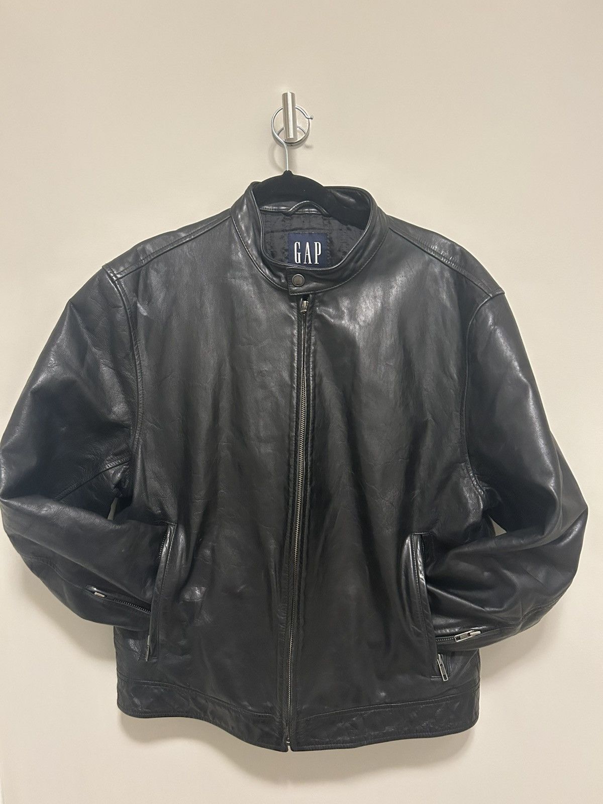 90s real real leather bomber jacket vtg