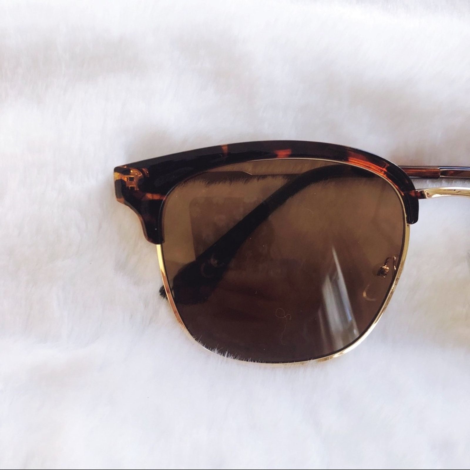Other Madox Tortoise Brown Retro Sunglasses Size ONE SIZE - 3 Thumbnail