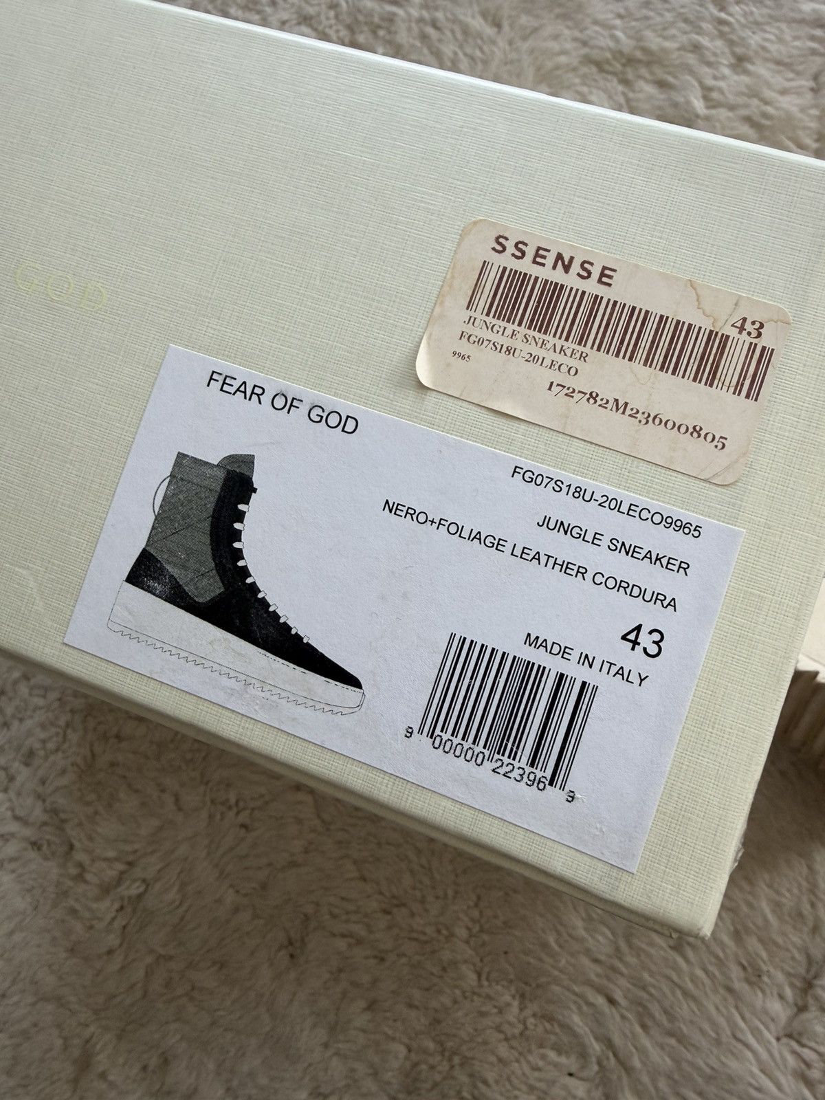 Fear of God Military Boots Green/ Black Size US 10.5 / EU 43-44 - 10 Thumbnail