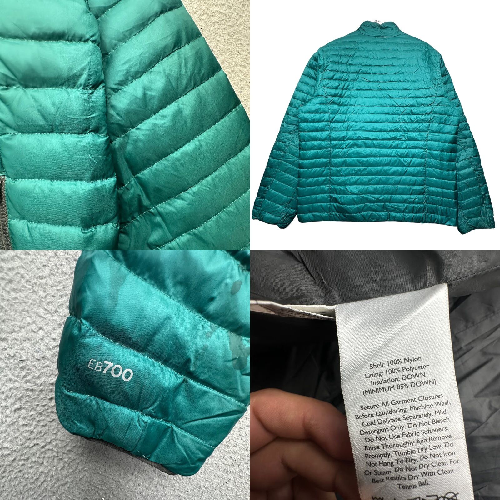Eddie Bauer Eddie Bauer Jacket Mens Large Down Lightweight Zip Pockets Teal Green Size US L / EU 52-54 / 3 - 8 Thumbnail