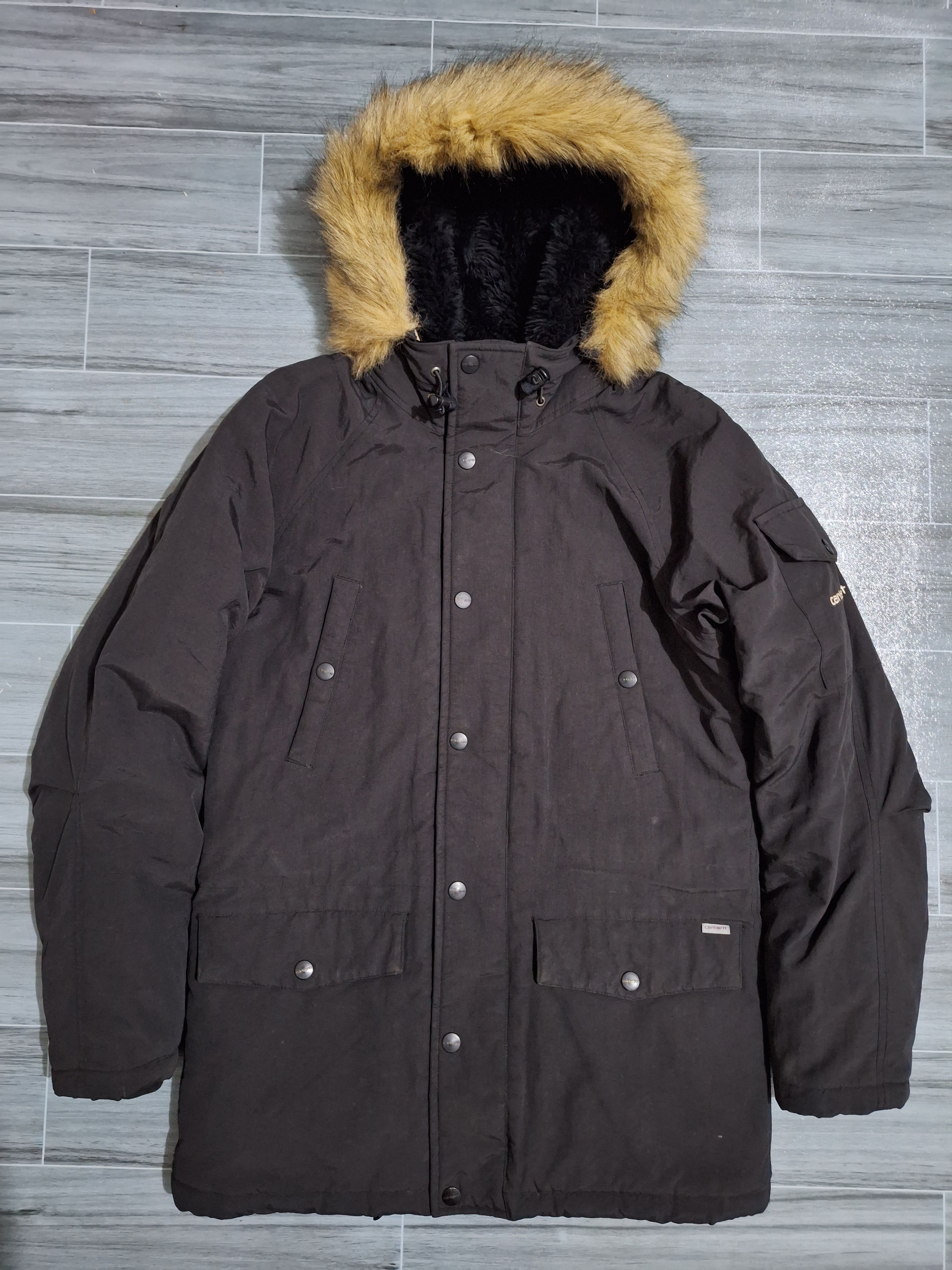 image of Carhartt - W'anchorage Parka Jacket in Black, Men's (Size Small)