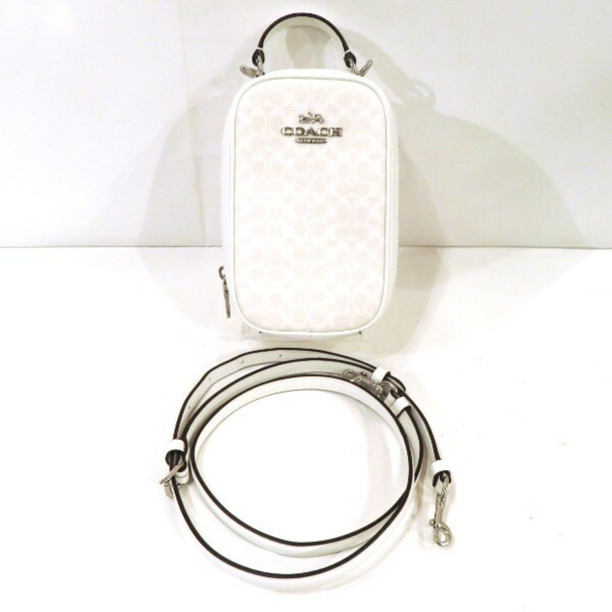 image of Coach Signature Eva Fawn Crossbody Cf368 Bag Body Women's in White