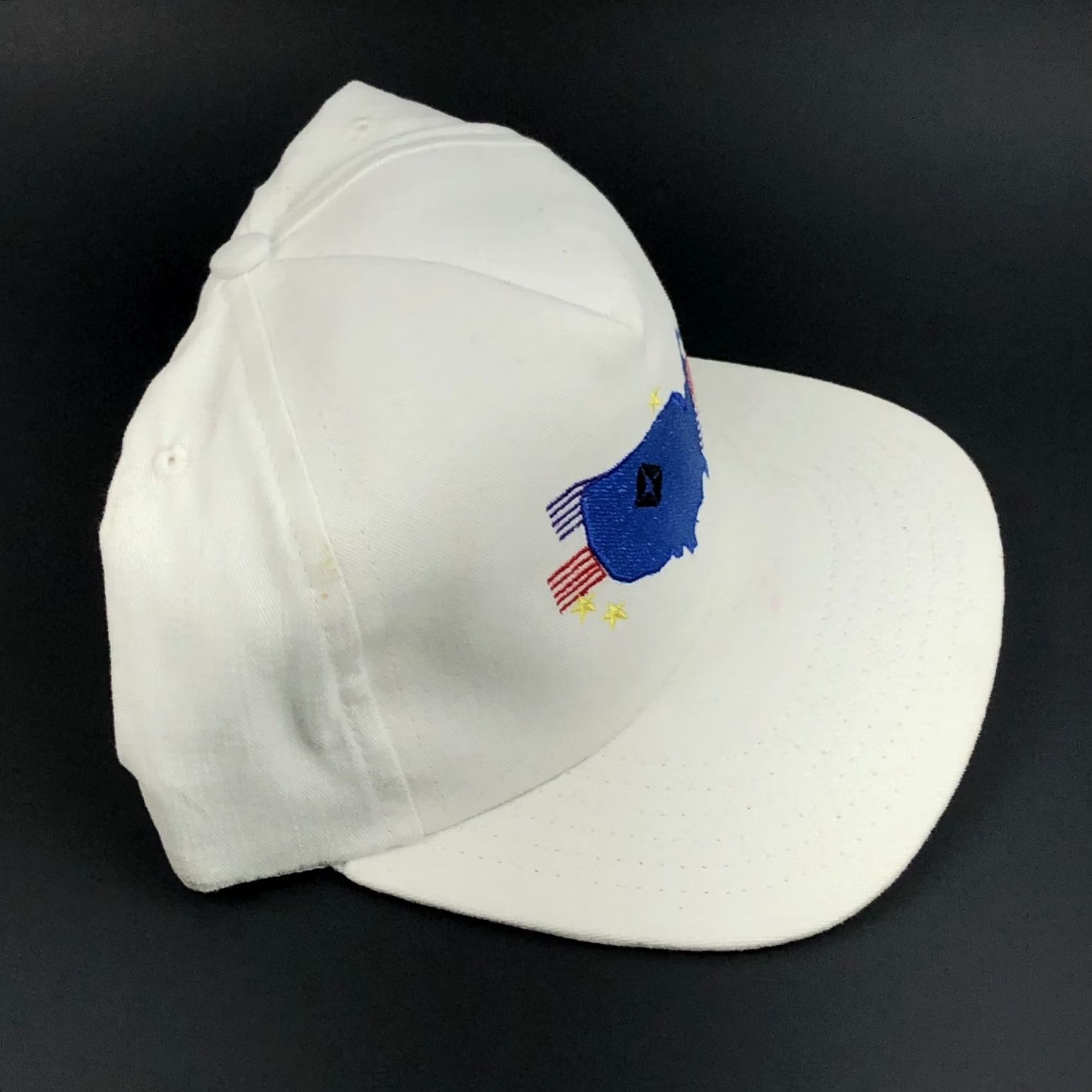 Vintage VINTAGE United States Trucker Hat Cap 90s Adjustable Strap Back USA TBCO White Men Size ONE SIZE - 3 Thumbnail