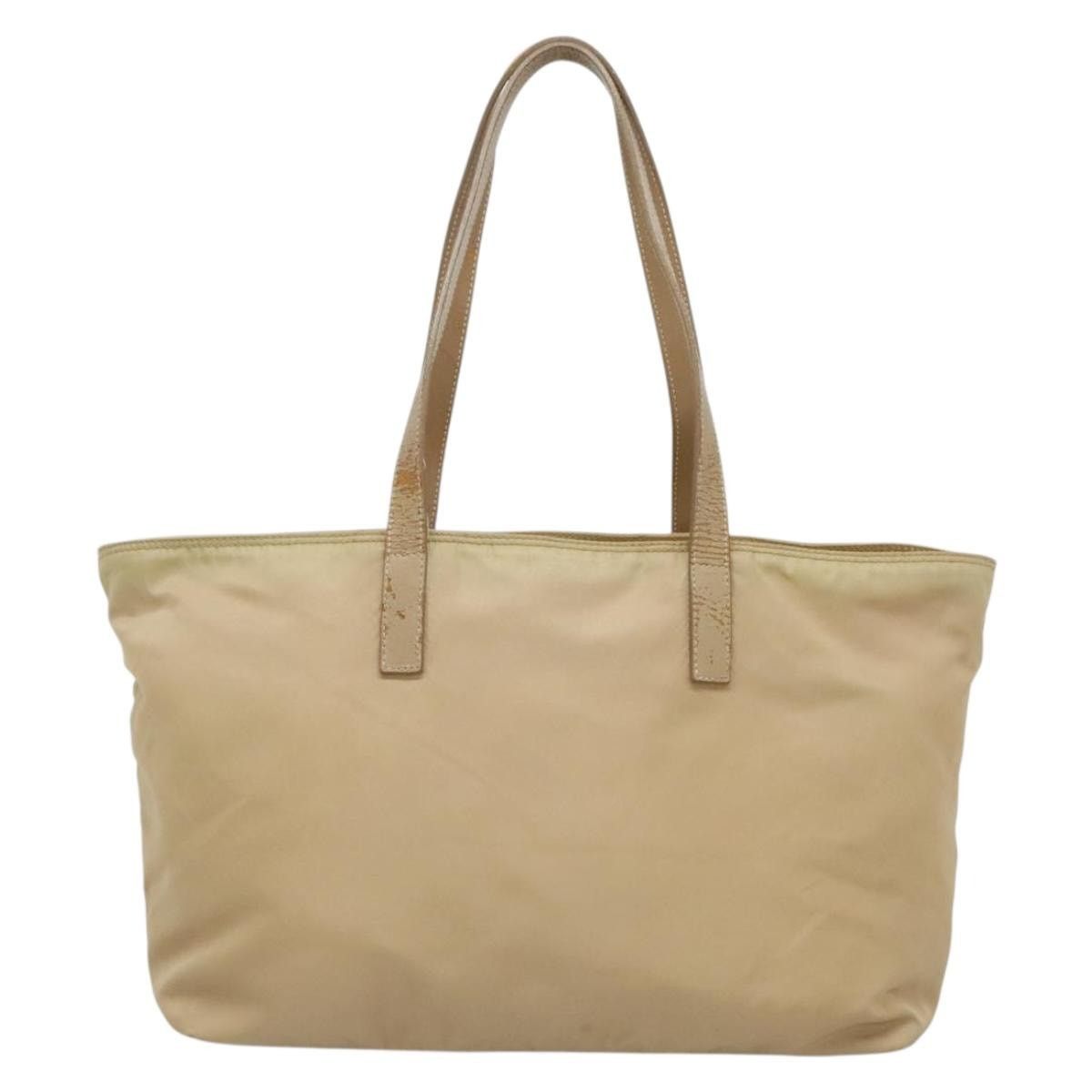 Prada PRADA Tote Bag Nylon Beige Silver Size ONE SIZE - 3 Thumbnail