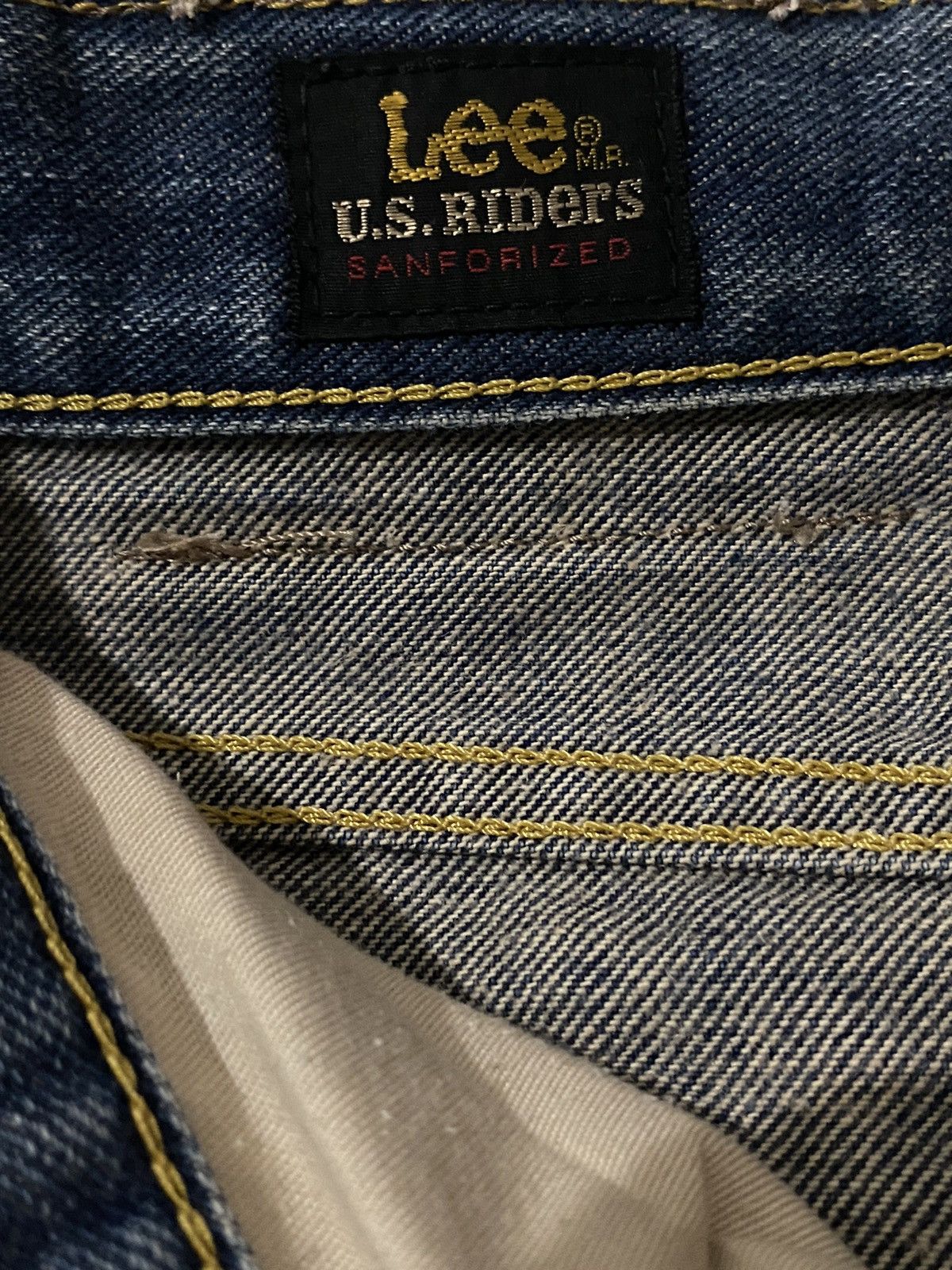 Japanese Brand × Lee × Vintage Men Jean Lee Rider 1014 Dirty Distressed Straight Loose Size US 30 / EU 46 - 16 Thumbnail