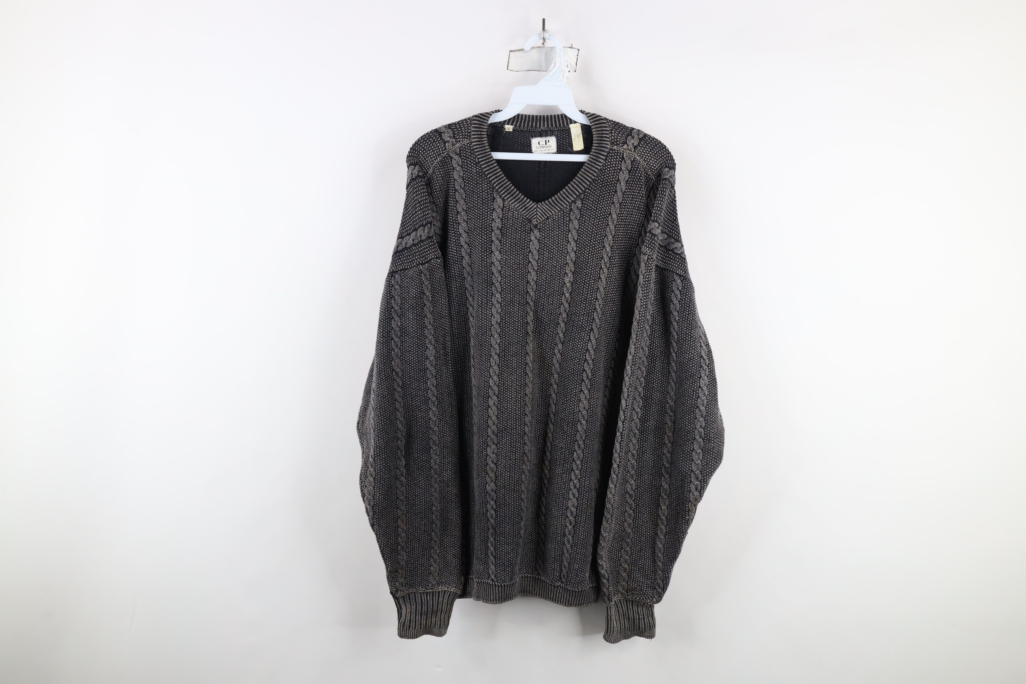 Vintage 90s CP Company Massimo Osti Cable Knit Sweater