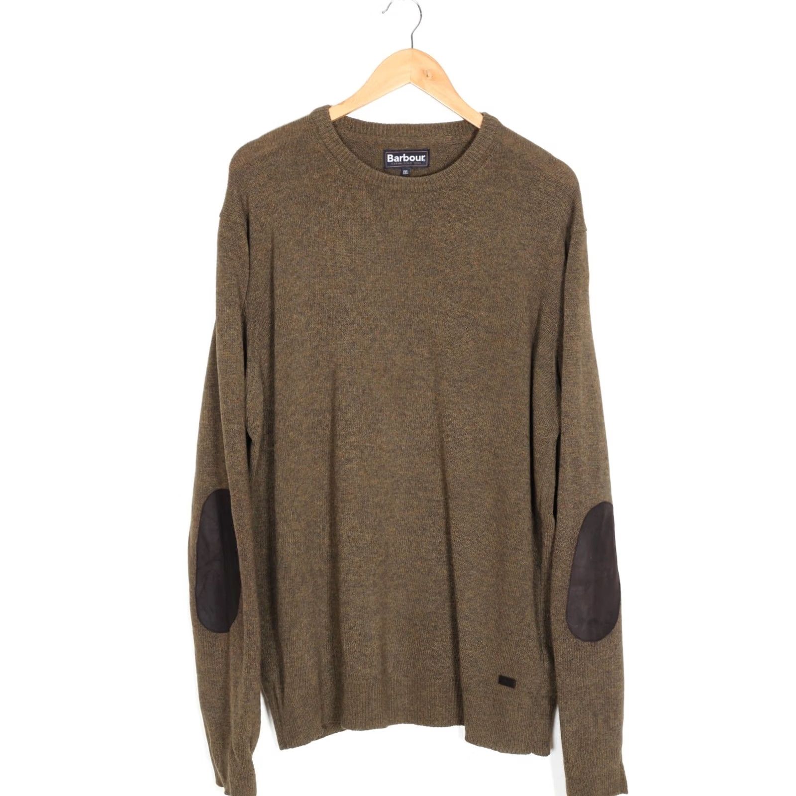 Barbour BARBOUR Essential Crew Knit Jumper Sweater Men Size XXL Wool Elbow VR3880 Size US XXL / EU 58 / 5 - 5 Thumbnail