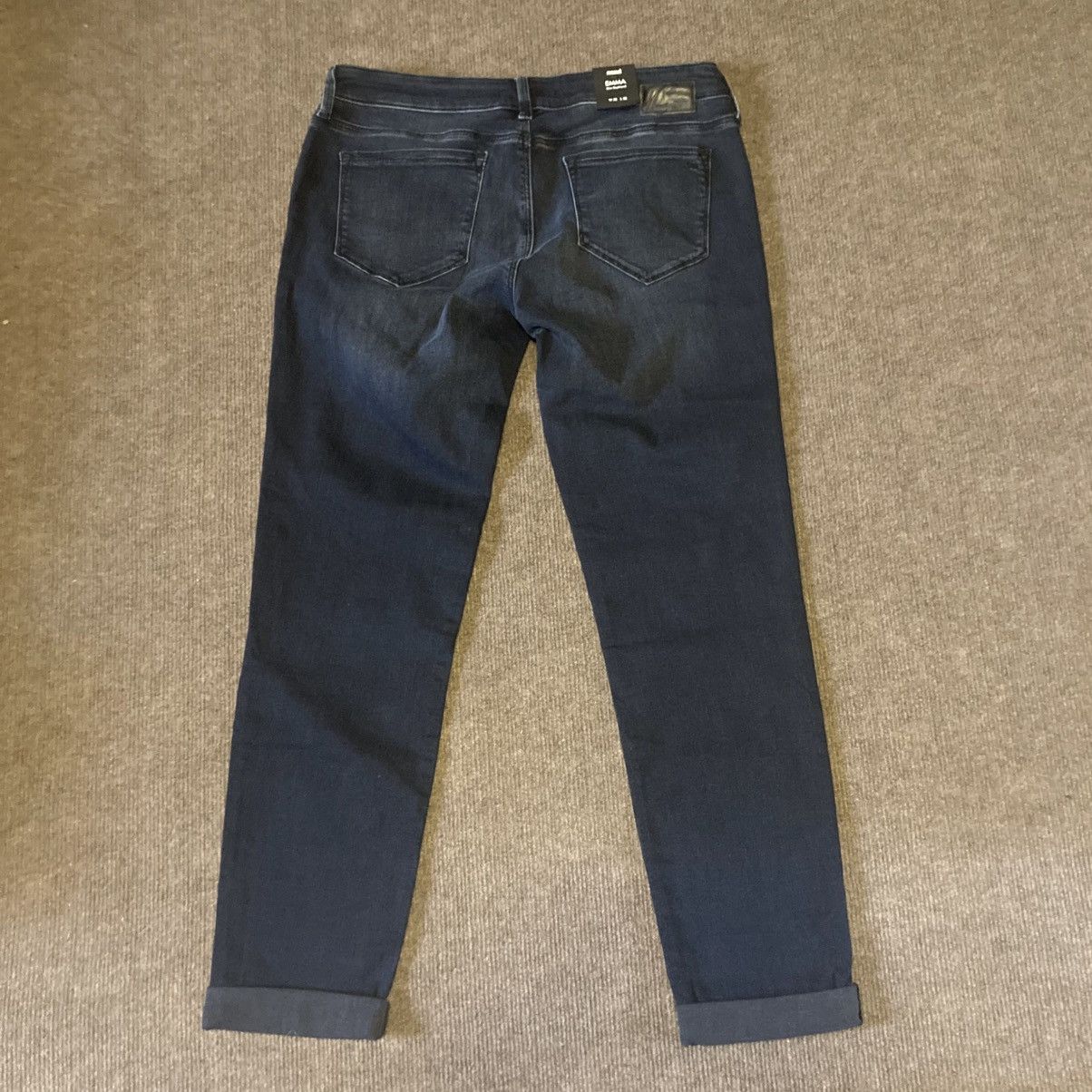 Mavi NEW Mavi Emma Boyfriend Jeans 32 Ink Used Tribeca 2010s Size 33" - 4 Thumbnail