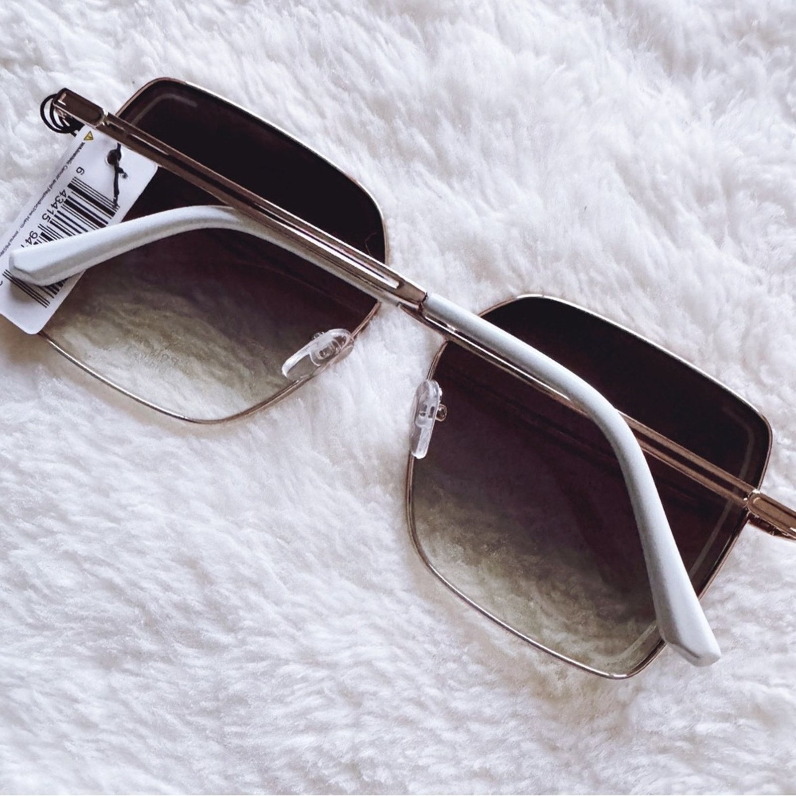 Other Monica Clear Blue Geometric Sunglasses Size ONE SIZE - 12 Thumbnail