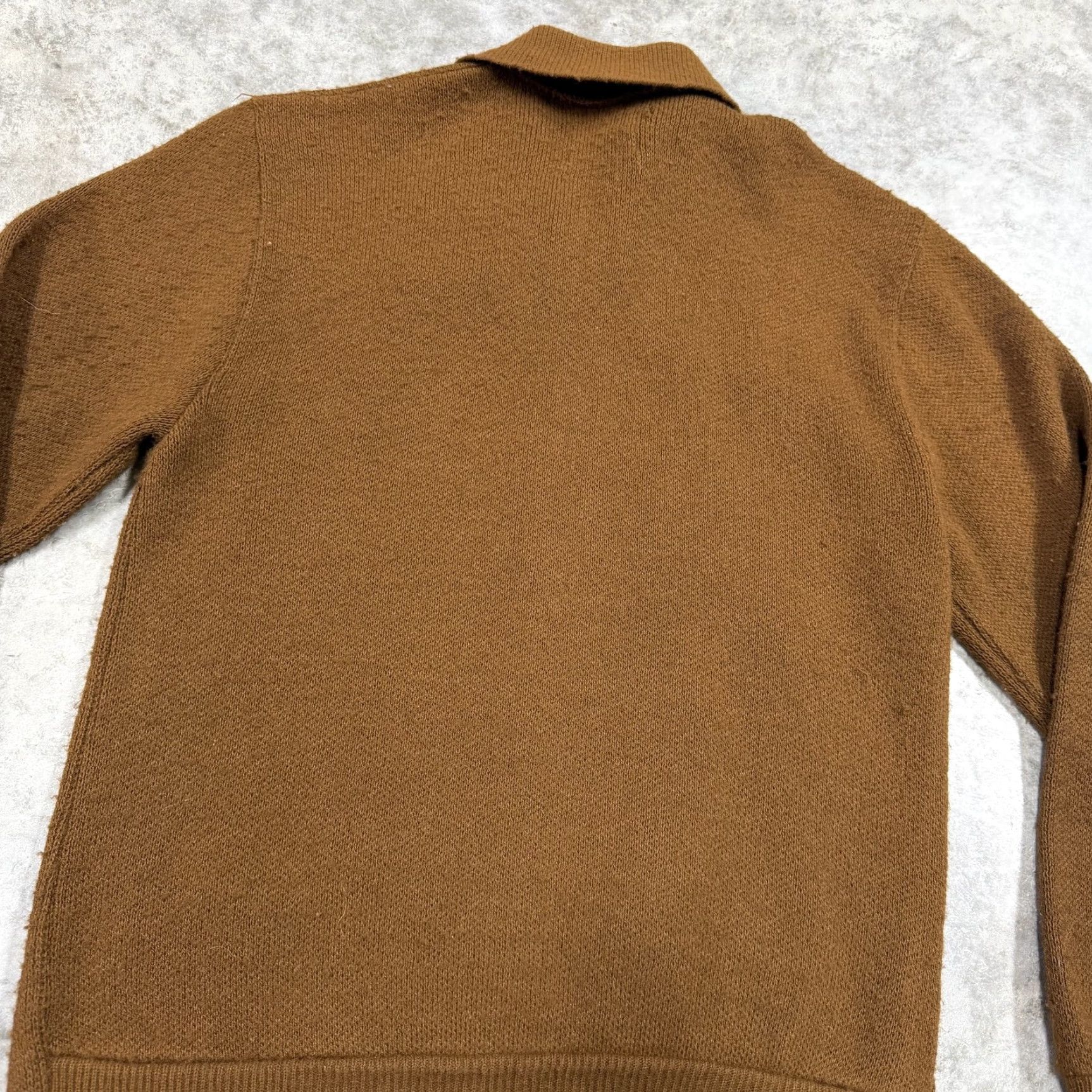 Vintage VINTAGE Montgomery Ward Sweater Mens Small Brown Full Zip Suede Argyle 70s Size US S / EU 44-46 / 1 - 6 Thumbnail