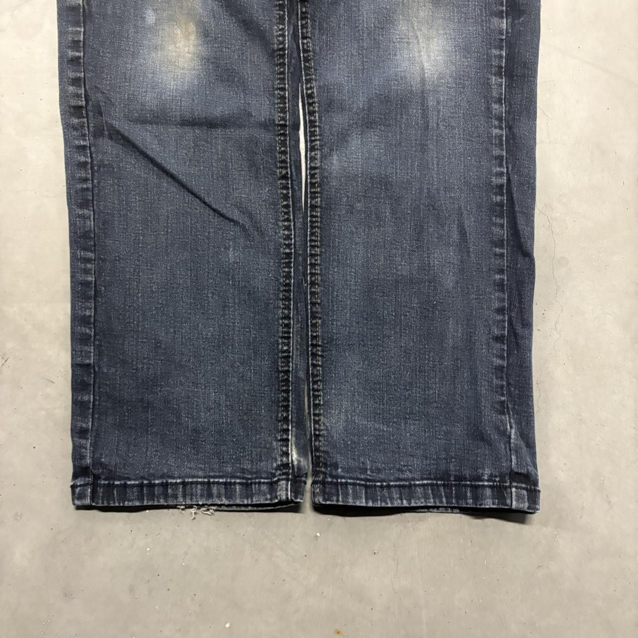 Vintage Crazy Vintage Y2K/2000s Straight Fit Streetwear Dark Blue Wash Denim Jeans! Size US 30 / EU 46 - 3 Thumbnail