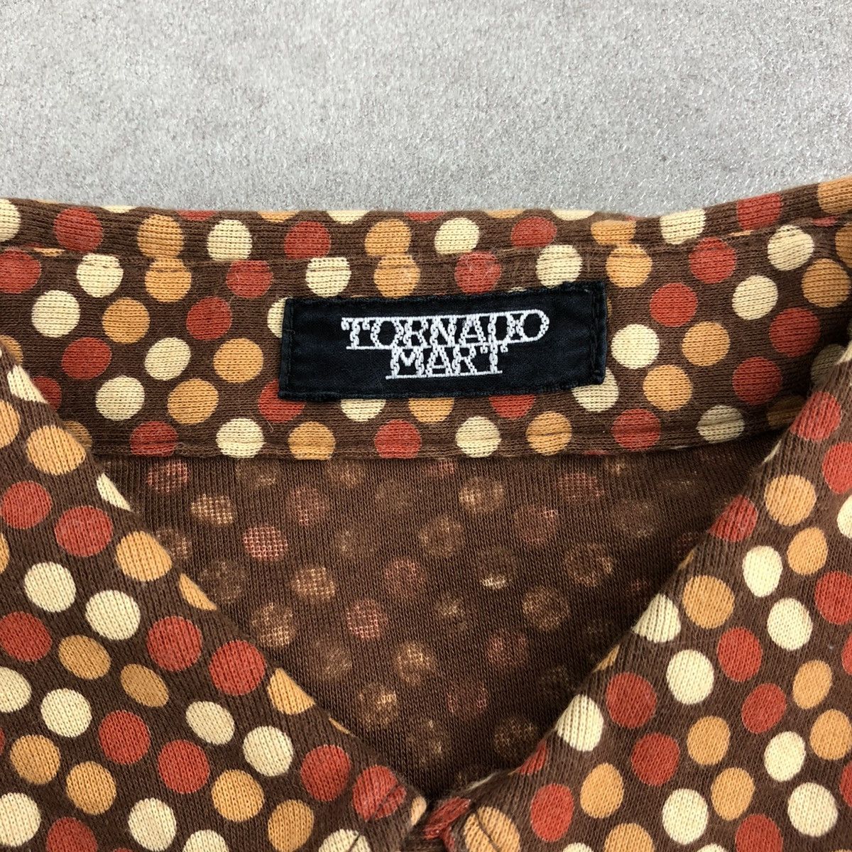Japanese Brand × Tornado Mart 2000s Tornado Mart Japan Polkadot Motif Button Up Shirt Size US M / EU 48-50 / 2 - 6 Thumbnail