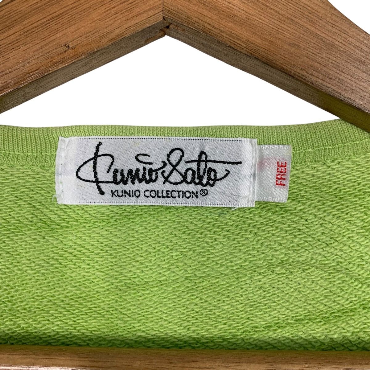 Japanese Brand KUNIO SATO COLLECTION Big Logo Sweater Jacket #3558-C162 Size US L / EU 52-54 / 3 - 19 Thumbnail