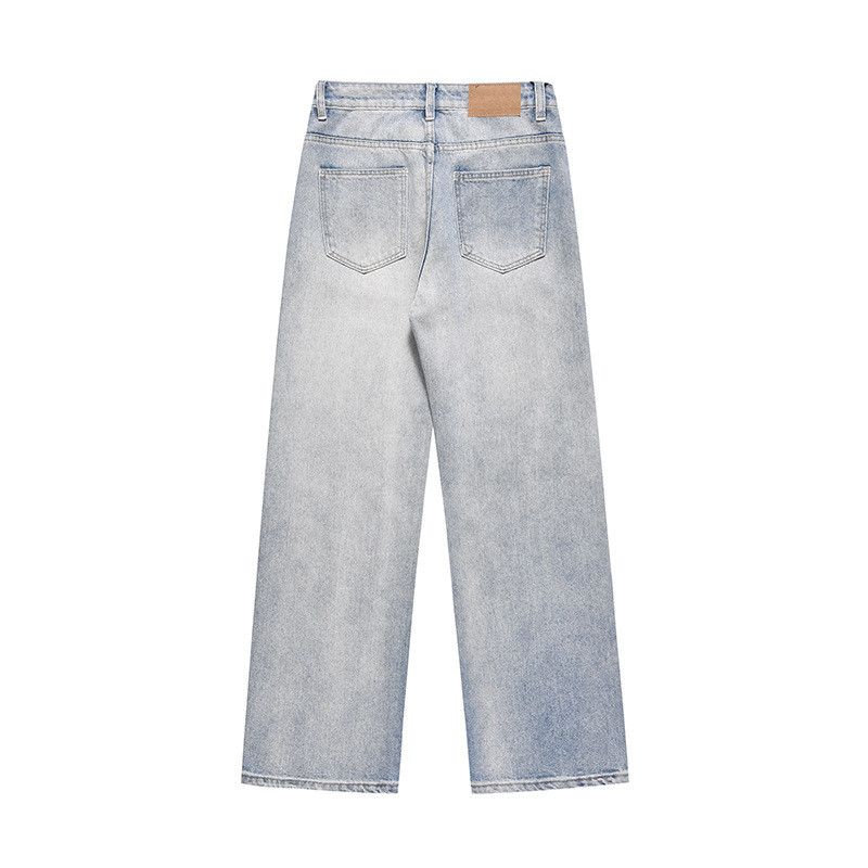 Jean American style straight light blue wide-leg jeans for men Size US 32 / EU 48 - 2 Thumbnail
