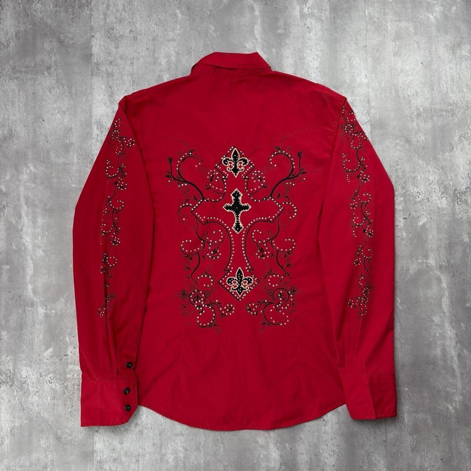 Other Y2K El General Grunge Cross Long Sleeve Button Up Shirt Size US XL / EU 56 / 4 - 2 Thumbnail