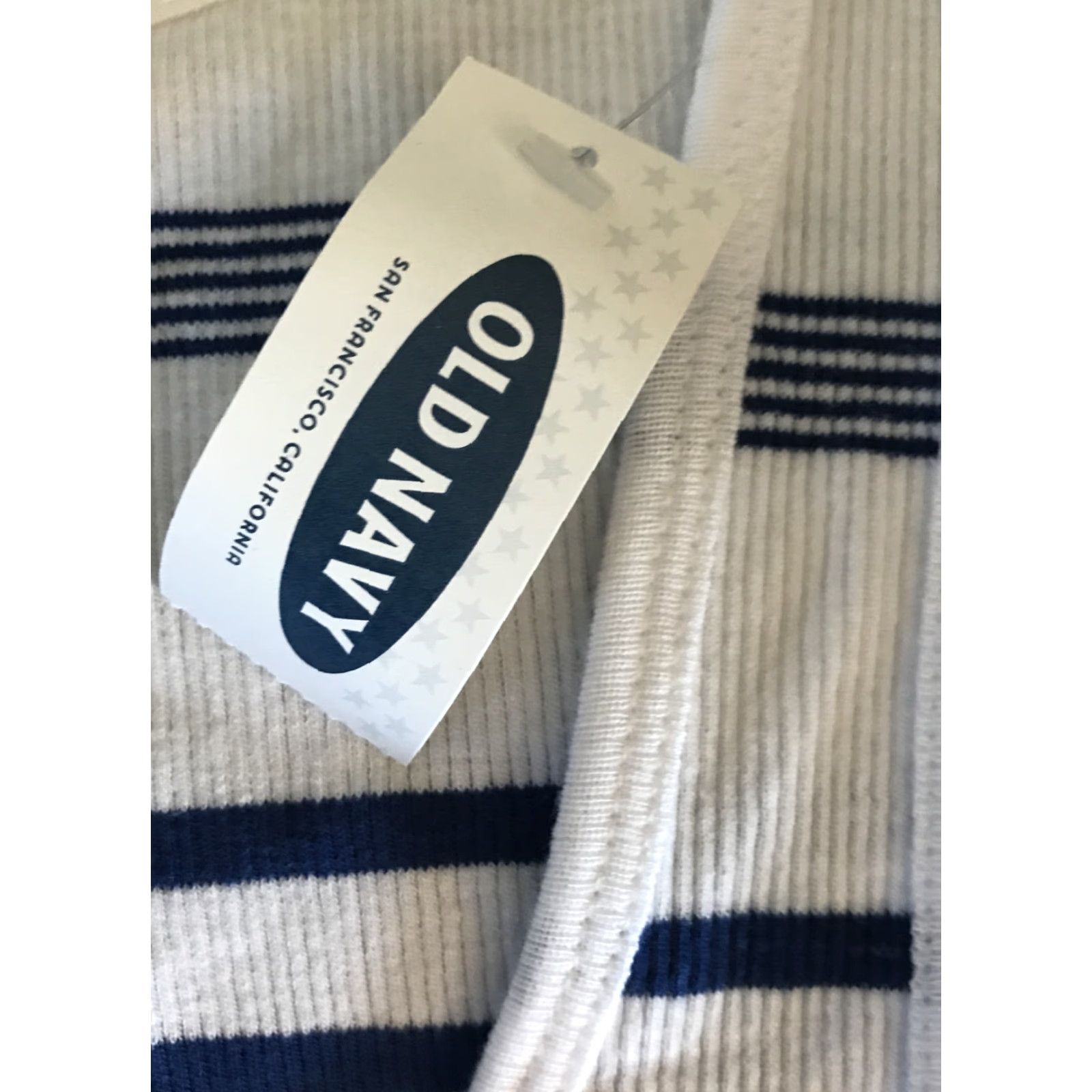 Old Navy VINTAGE? OLD NAVY Women Tank Top S White Blue Stripes NWT 303 Size S / US 4 / IT 40 - 4 Thumbnail
