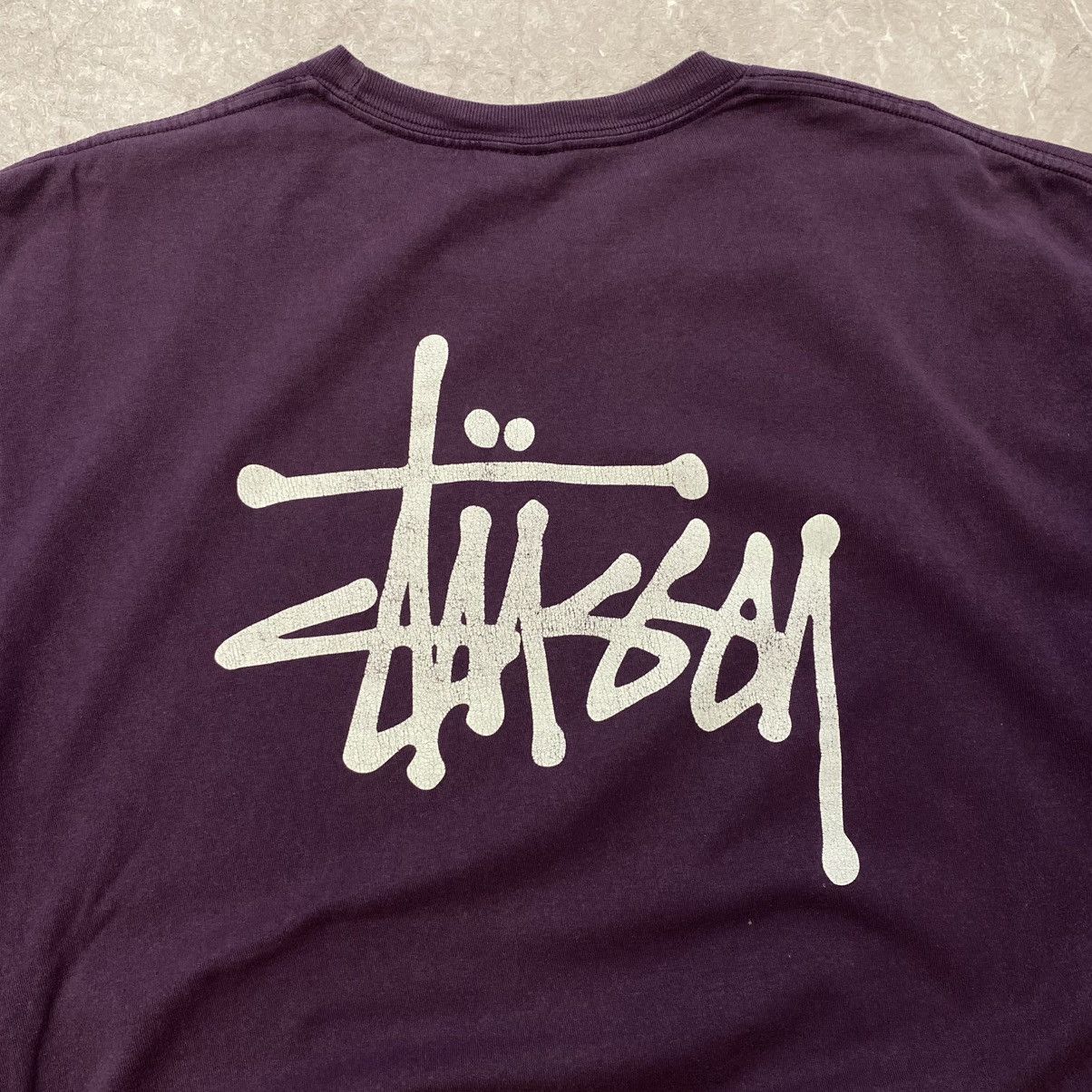 Stussy VINTAGE STUSSY TEE BIG LOGO PURPLE STREETWEAR Size US L / EU 52-54 / 3 - 3 Thumbnail