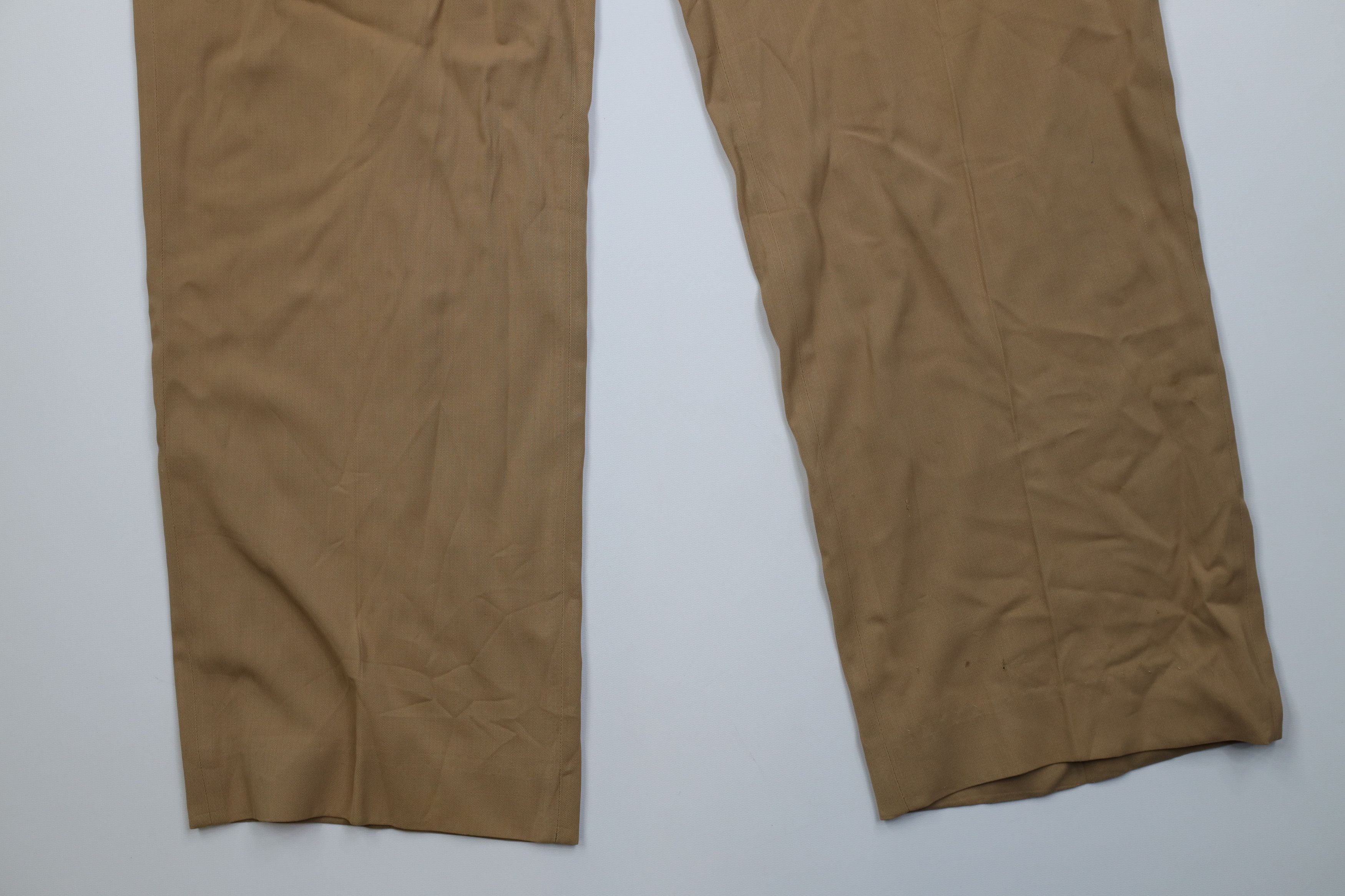 Vintage Vintage 50s Rockabilly Gabardine Wide Leg Chino Pants USA Size US 38 / EU 54 - 4 Thumbnail