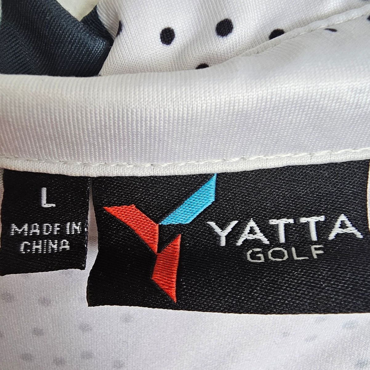 Patta Yatta Mens Geometric Golf Polo Shirt Size L Stretch Active Size US L / EU 52-54 / 3 - 7 Thumbnail