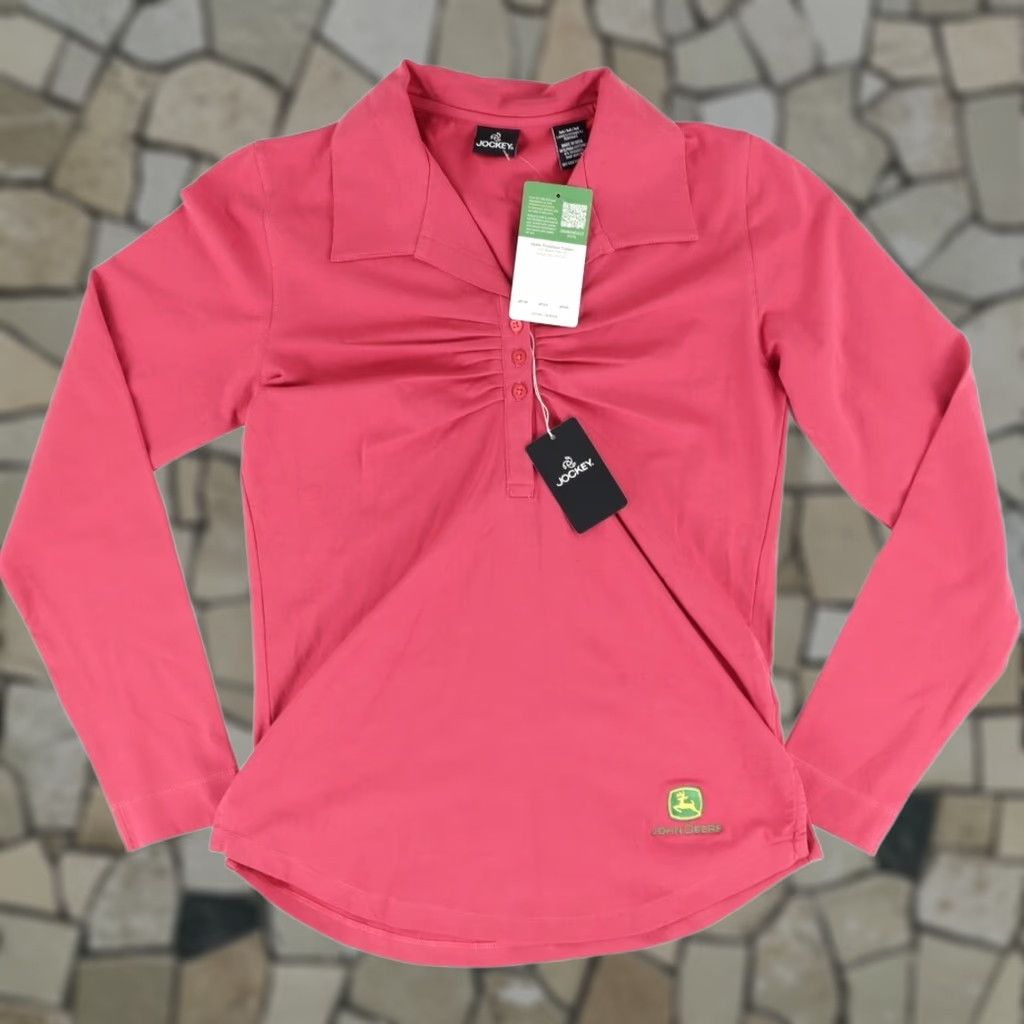 Jockey Jockey Shirt Magenta Women M John Deere Jersey w Ruching Solid Stretch Slim fit Size M / US 6-8 / IT 42-44 - 1 Thumbnail