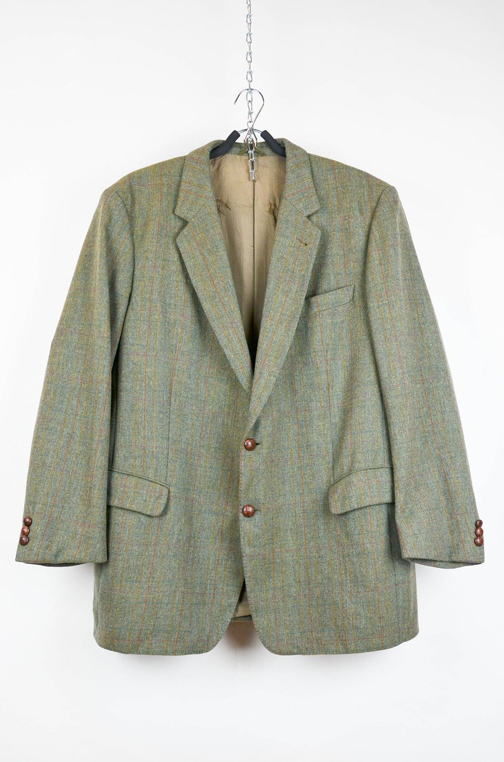 Burberry Burberrys’ Vintage Tweed Wool Blazer – Made in Germany - 52 Size 52R - 1 Thumbnail