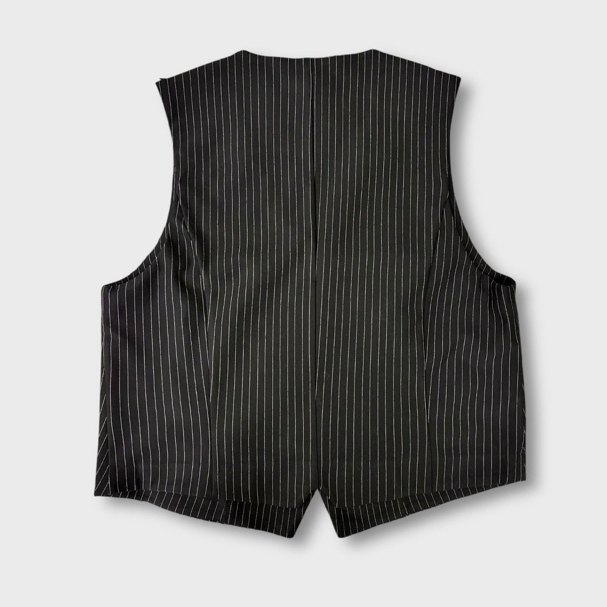Other Greige Women’s Black Pinstripe Dressy Formal Vest Sz L Size L / US 10 / IT 46 - 6 Thumbnail