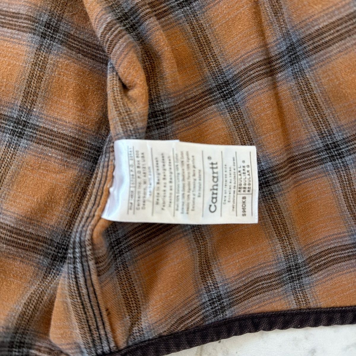 Carhartt Lightweight Carhartt workwear brown jacket Size US L / EU 52-54 / 3 - 3 Thumbnail