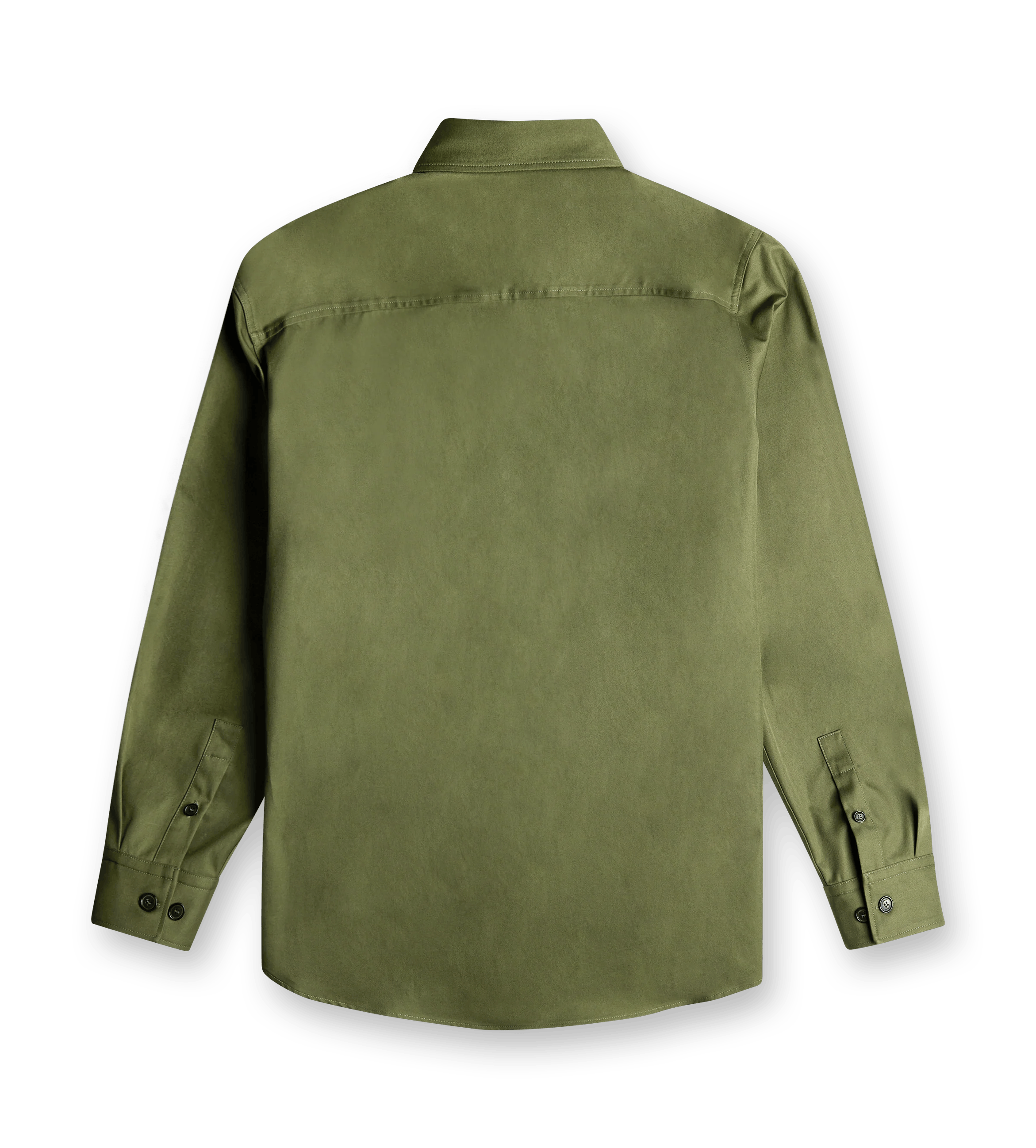 Off-White o1s22i1n1124 Gabardine Overshirt in Green Size US L / EU 52-54 / 3 - 2 Thumbnail