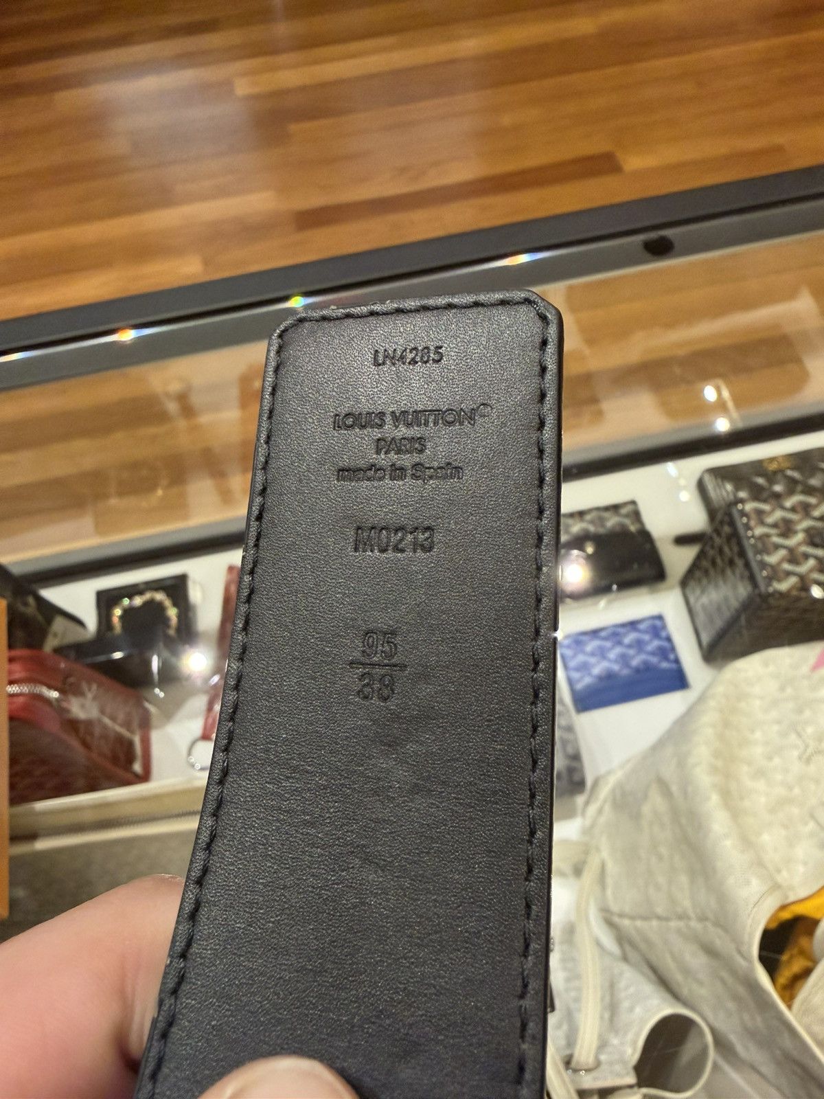 Louis Vuitton Louis Vuitton Damier Graphite 40mm Reversible Belt Size 38 - 5 Thumbnail