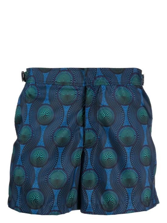 Ozwald Boateng OZWALD BOATENG Men Swim Pants 303 7000600 Blue Size US 28 / EU 44 - 1 Thumbnail