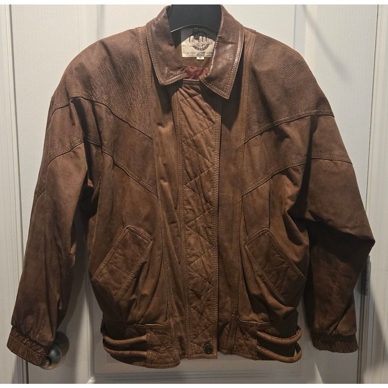 Other Vintage G-III Global Indentity Leather bomber jacket sz M Size M / US 6-8 / IT 42-44 - 1 Thumbnail