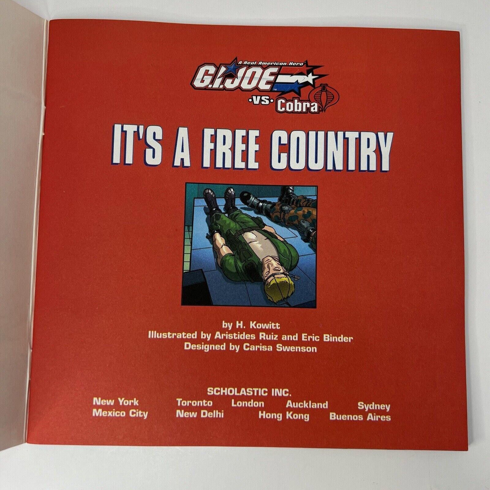 Designer G.I. Joe vs. Cobra: It's A Free Country Book Scholastic 2004 Size ONE SIZE - 5 Thumbnail