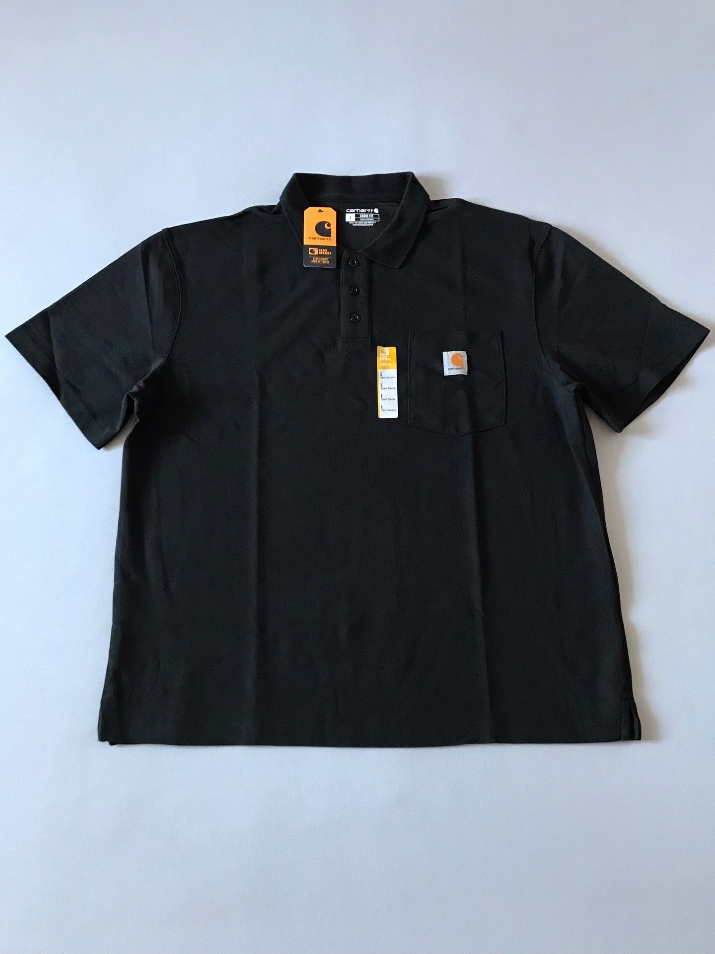 Carhartt Carhartt K570 Black Short Sleeve Polo Size US L / EU 52-54 / 3 - 1 Thumbnail